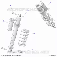 SUSPENSION, REAR SHOCK MONTAGGIO
