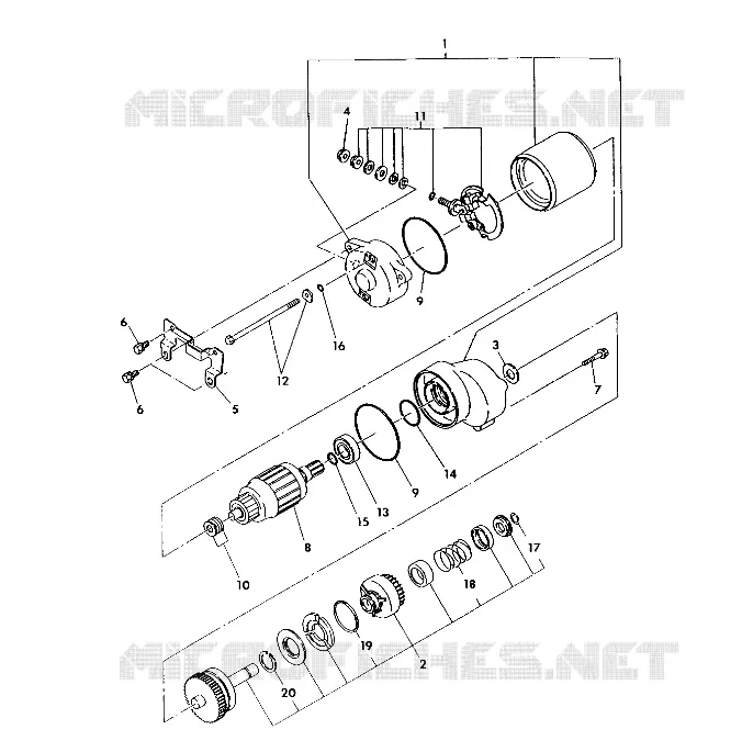 INIZIARE IL MONTAGGIO DEL MOTORE 250 6x6 / W928727 (4922842284047A)