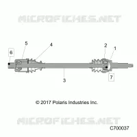 TRASMISSIONE, REAR HALF SHAFT