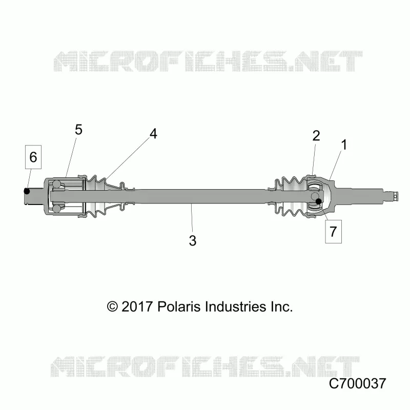 TRASMISSIONE, REAR HALF SHAFT