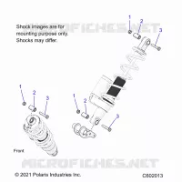 SUSPENSION, SHOCK MONTAGGIO, REAR SUSP.