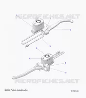 FRENO ANTERIORE BRAKE LEVER AND MASTER CYLINDER