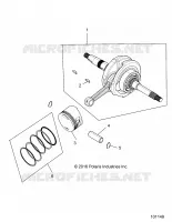 ENGINE, ALBERO MOTORE, CONNECTING ROD AND PISTON