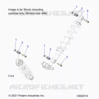 SUSPENSION, SHOCK MONTAGGIO, REAR SUSP.