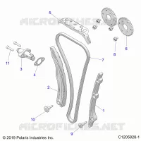 CAM CATENA AND TENSIONER