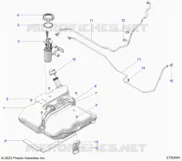 SISTEMA DI ALIMENTAZIONE CARBURANTE, FUEL TANK ASM.