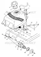 CARBURANTE TANK XPLORER 300 W97CC28C (4939813981A014)