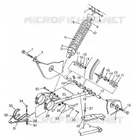 SWING ARM   SHOCK XPLORER 300 W97CC28C (4939813981C003)
