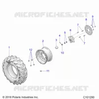 RUOTE, FRONT TIRE AND BRAKE DISC