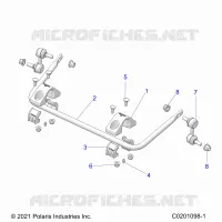 SUSPENSION, REAR BARRA DI STABILIZZAZIONE