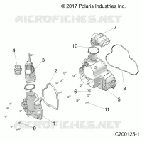 ENGINE, ALTERNATORE  COVER HVAC