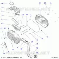 TRASMISSIONE, CLUTCH COVER AND DUCTING