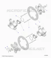 SUSPENSION, PORTAPACCHI POSTERIORE AND HUB -Z24NEF99AR/AM/BR/BM (C750160)