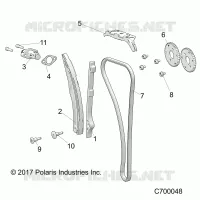 CAM CATENA AND TENSIONER