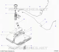 SISTEMA DI ALIMENTAZIONE CARBURANTE, FUEL TANK ASM.