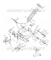 SWING ARM WLD./AMMORTIZZATORE POSTERIORE ASM. 350 4X4