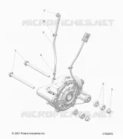 TRASMISSIONE, FRONT GEARCASE MOUNTING