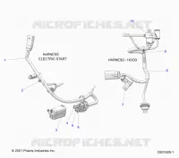 ELETTRICO, WIRE HARNESS, HOOD, ELEC. START