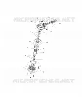 TRASMISSIONE, FRONT SCATOLA DEGLI INGRANAGGI INTERNALS
