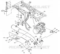 IMPIANTO DI SCARICO Sportsman 400L W97AC38C (4939673967A012)