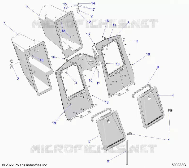 CARROZZERIA POSTERIORE STORAGE COMPARTMENTS