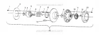 FRIZIONE DRIVEN ASSEMBLY 500 CARB 0962764, 500 CARB SKS 0962564,  500 CARB SK (4931873187C007)