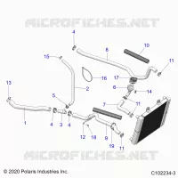 ENGINE, SISTEMA DI RAFFREDDAMENTO, HOSES