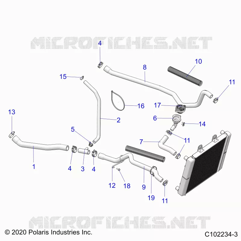 ENGINE, SISTEMA DI RAFFREDDAMENTO, HOSES