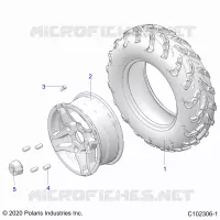 RUOTAS, FRONT TIRE