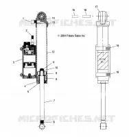 SHOCK AND RESERVOIR (REAR TRACK)(EDGE)
