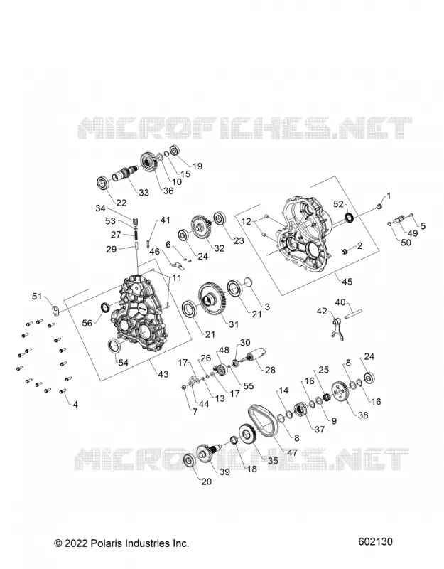 TRASMISSIONE, GEARCASE INTERNALS