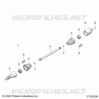TRASMISSIONE, REAR DRIVE SHAFT