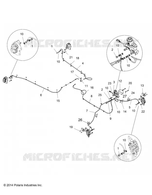 LINEE FRENO AND MASTER CYLINDER