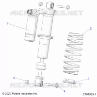 SUSPENSION, SHOCK ANTERIORE