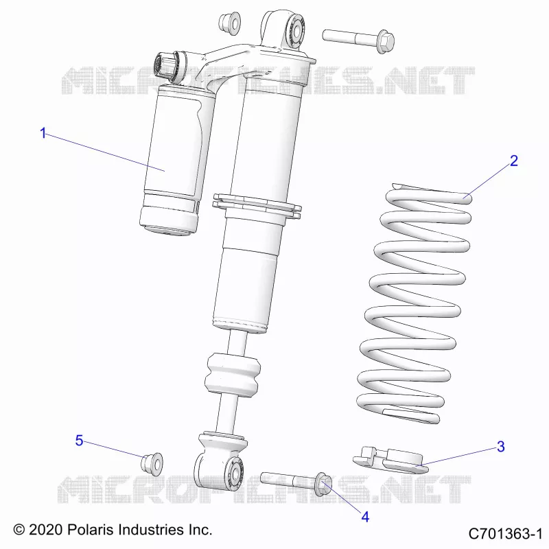 SUSPENSION, SHOCK ANTERIORE