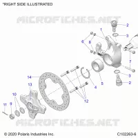 SOSPENSIONI ANTERIORI HUB, KNUCKLE AND BRAKE DISC