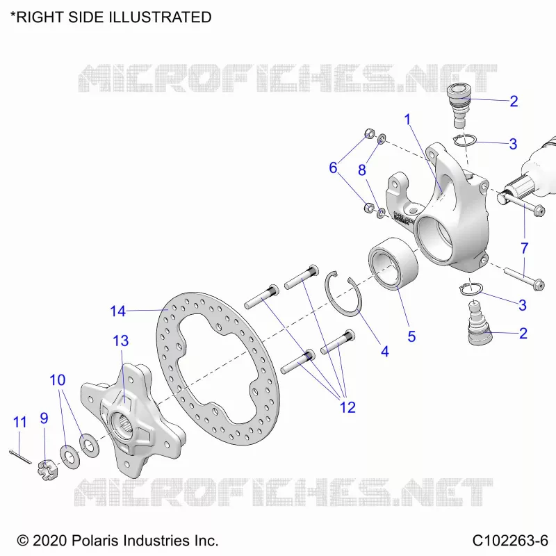 SOSPENSIONI ANTERIORI HUB, KNUCKLE AND BRAKE DISC