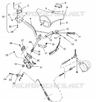 INSIEME DELLO STERZO SLX 780 B954287 (4933953395A013)