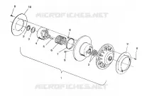 FRIZIONE DRIVEN ASSEMBLY 500 EFI / 0930674 and  500 EFI SKS / 0930574 (4922962296024A)