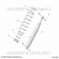 SUSPENSION, REAR SHOCK MONTAGGIO