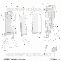 CARROZZERIA POSTERIORE CLOSEOFF, SIDE PANELS