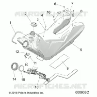 SISTEMA DI ALIMENTAZIONE CARBURANTE, FUEL TANK ASM.