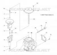 MOTORE, CARBURATORE UPPER
