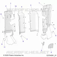 CARROZZERIA POSTERIORE CLOSEOFF, SIDE PANELS
