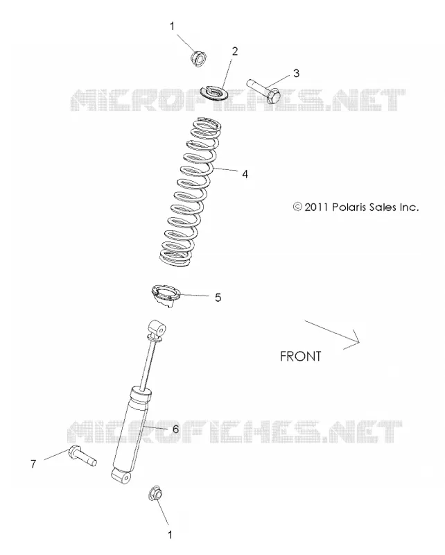 SUSPENSION, AMMORTIZZATORE POSTERIORE MOUNTING