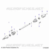TRASMISSIONE, REAR DRIVE SHAFT