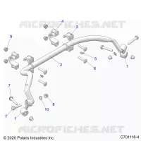 SUSPENSION, REAR BARRA DI STABILIZZAZIONE
