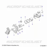 BRAKES, BRAKE PINZA FRENO ANTERIORE