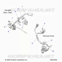 ELETTRICO, WIRE HARNESS, HOOD, ELEC. START
