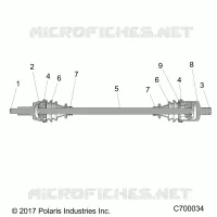TRASMISSIONE, FRONT HALF SHAFT